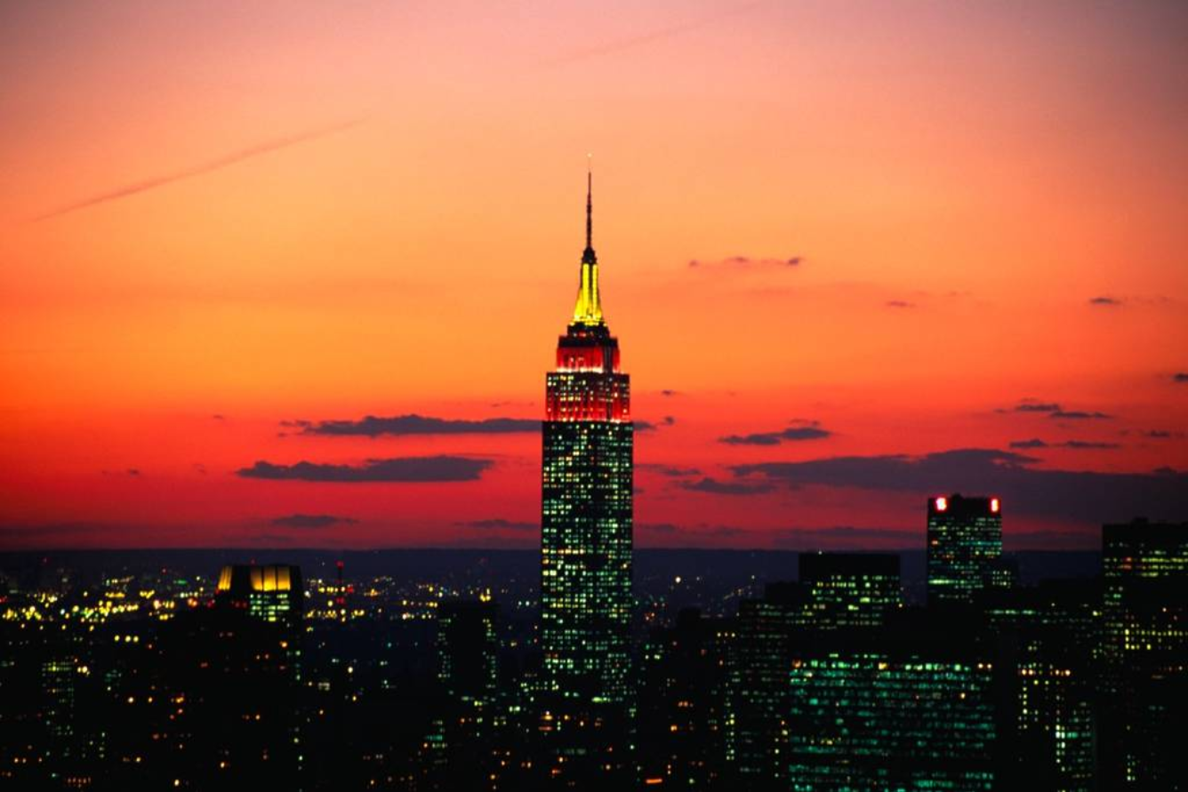  Hoàng hôn nhìn từ đài quan sát Empire State Building