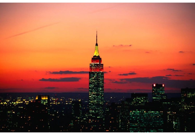 Hoàng hôn nhìn từ đài quan sát Empire State Building