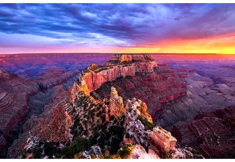 Toàn cảnh Công viên quốc gia Grand Canyon nhìn từ điểm ngắm cảnh